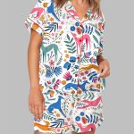 Floral Greyhound Whippet Pajama Set