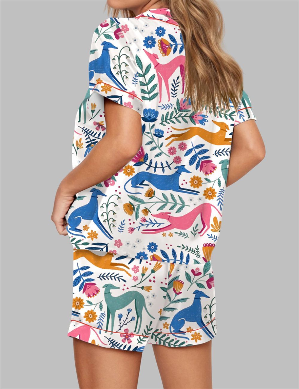 Floral Greyhound Whippet Pajama Set 3 Floral Greyhound Whippet Pajama Set 3
