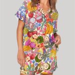 Fruit All The Colours Of The Rainbow Pajama Set