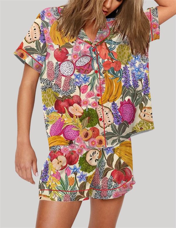 Fruit All The Colours Of The Rainbow Pajama Set 3
