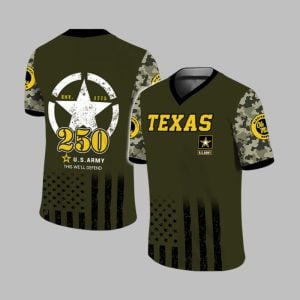 Longhorns US ARMY 250th Birthday Celebration 2025 Jersey 1 1