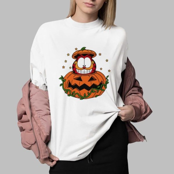 Garfield Pumpkin Halloween Shirt 0 2