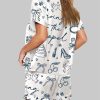 Going To The Chapel Coquette Bachelorette Wedding Bride Pajama Set 2