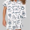 Going To The Chapel Coquette Bachelorette Wedding Bride Pajama Set 3