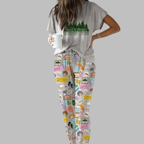 Golden Girls Shady Pines Casual Pajama Set 1