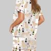 Golden Retriever And Wine Pajama Set 2