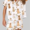 Golden Retriever Cottagecore Pajama Set 3