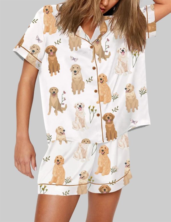 Golden Retriever Cottagecore Pajama Set 3