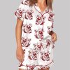 Golden Retriever Espresso Martini Pajama Set 1