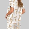 Golden Retriever Short Sleeve Pajama Set 2