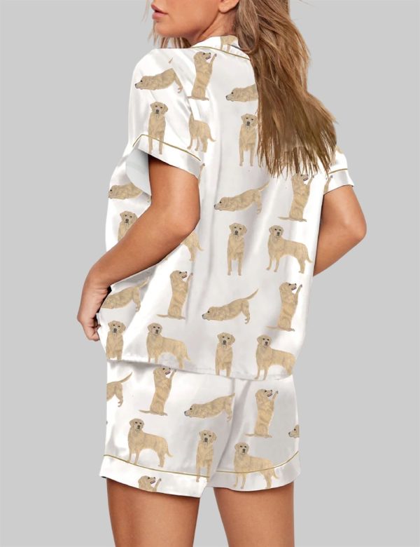 Golden Retriever Short Sleeve Pajama Set 2