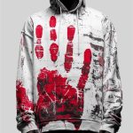 Halloween 2025 Blutfleck Print Hoodie