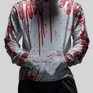 Halloween 2025 Blutflecken Hoodie