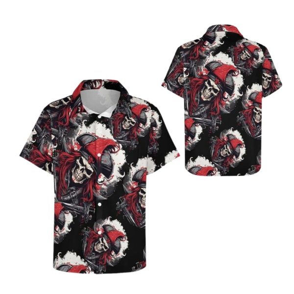 Halloween 2025 Captain Skull Hawaiian Shirt 1 2