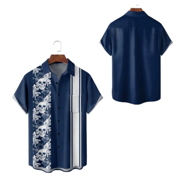 Halloween 2025 Skull Bowling Hawaiian Shirt 1 2