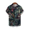 Halloween 2025 Skull Flowers Hawaiian Shirt 1 2