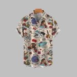 Halloween 2025 Vintage Lucky Skull Hawaiian Shirt