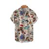 Halloween 2025 Vintage Lucky Skull Hawaiian Shirt 1 2