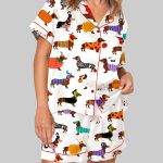 Halloween Dachshund Pajama Set For Women