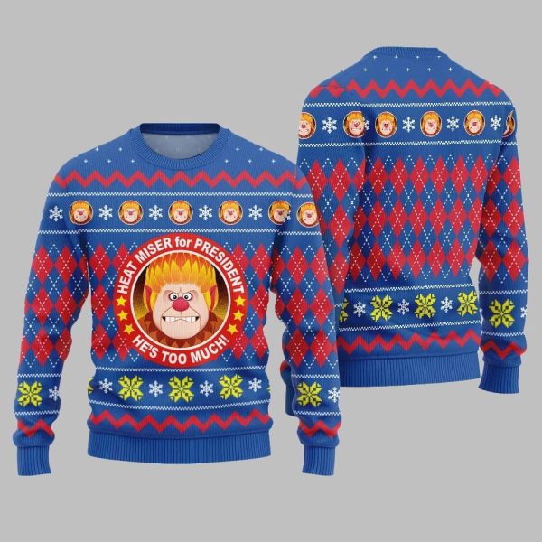 Heat Miser for President Ugly Sweater Christmas 2025 3