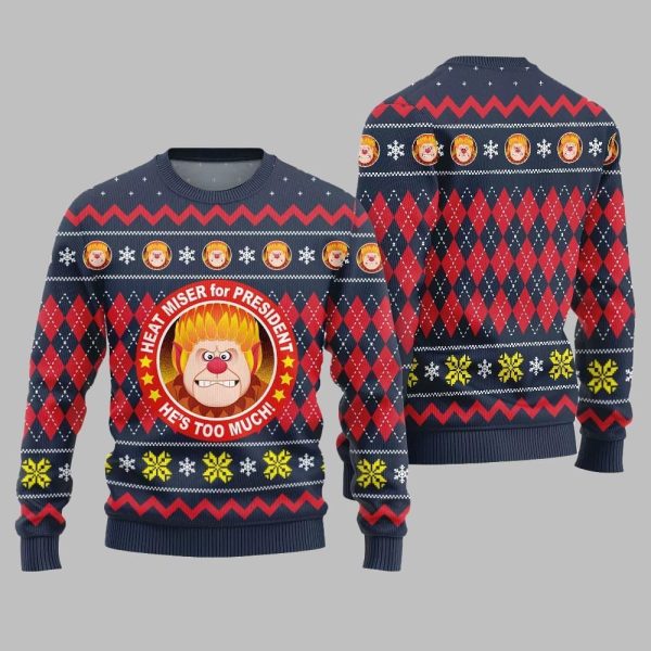 Heat Miser for President Ugly Sweater Christmas 2025 5