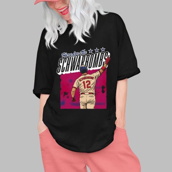 Here For The Schwarbomb Kyle Schwarber Shirt 0 1