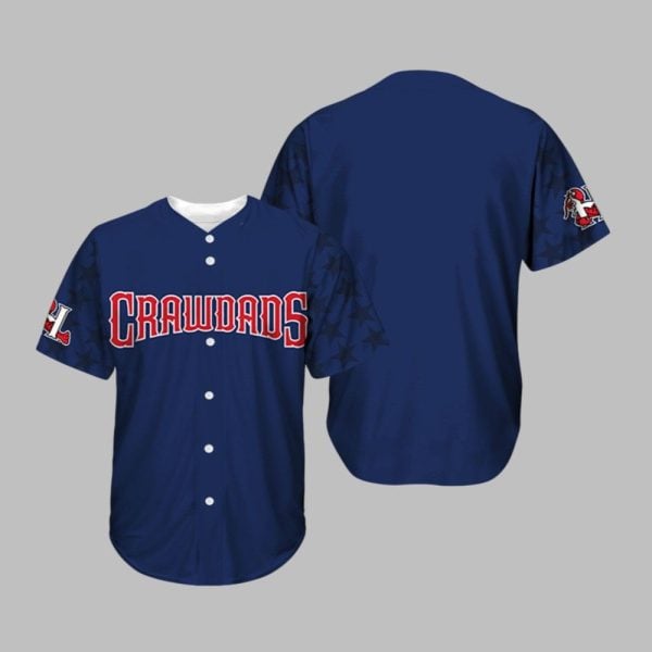 Hickory Crawdads Patriotic Jersey 2025 Giveaway 1 1
