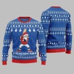 Ho Ho Home Run Funny Baseball Ugly Sweater Christmas 2025