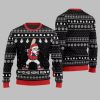 Ho Ho Home Run Funny Baseball Ugly Sweater Christmas 2025 2