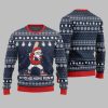 Ho Ho Home Run Funny Baseball Ugly Sweater Christmas 2025 3