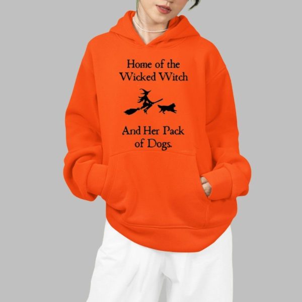 Home Of The Wicked Witch And Her Pack Of Dogs Halloween Shirt 2025 0 2 d