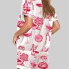 Homebody Cocktail Girl Social Club Retro Disco Ball Margarita Pajama Set 3