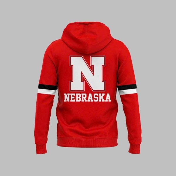 Huskers Nebraska Big Ten Flag Hoodie 2025 3