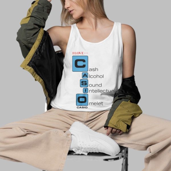 I Love Cast Alcohol Sound Intellectuals Omelet Casio Shirt 3 d