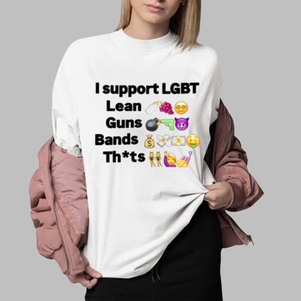 I Support Lgbt Lean Guns Bands Shirt 0 2