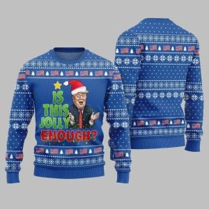 Is This Jolly Enough Donald Trump Ugly Sweater Christmas 2025 1