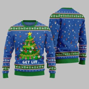 2025 Christmas Epic Chicken Ornament On Christmas Tree Ugly Christmas Sweater 1