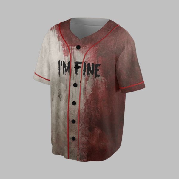 Im Fine Bloody Im Fine Halloween Print Jersey 1