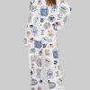 Italian Coffee Pajama Set For Women 2