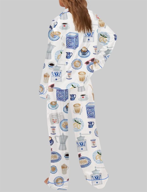 Italian Coffee Pajama Set For Women 2
