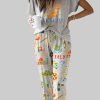 Italian Vacation Casual Pajama Set 1