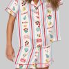 Italy Drawing La dolce vita Short Sleeve Pajama Set 2