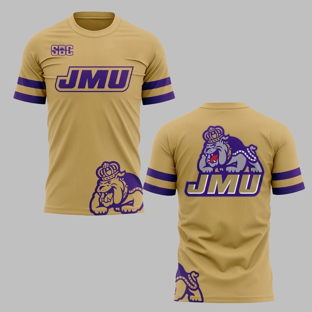 JMU Football 2025 Golden Shirt 1 JMU Football 2025 Golden Shirt 1