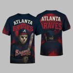 Jason Voorhees Atlanta Braves Friday The 13th Halloween Horror 2025 Shirt