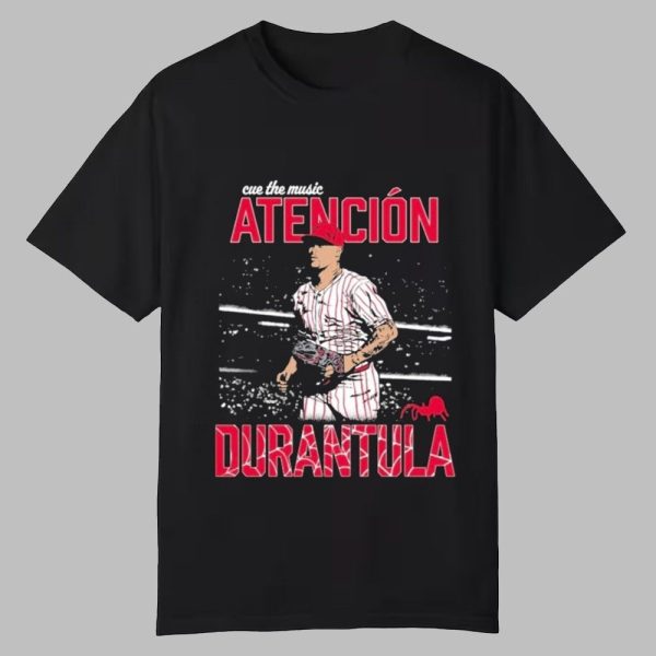 Jhoan Duran Atencion Durantula Cue The Music Phillies Shirt 0 0