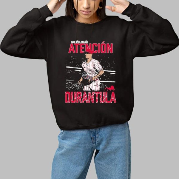 Jhoan Duran Atencion Durantula Cue The Music Phillies Shirt 1 1