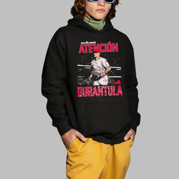 Jhoan Duran Atencion Durantula Cue The Music Phillies Shirt 2 1