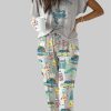 Jurassic Dinosaur Park Casual Pajama Set 1