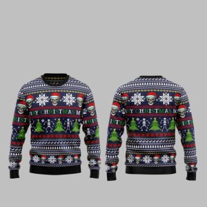 2025 Christmas Skull Christmas Ugly Christmas Sweater 1 1