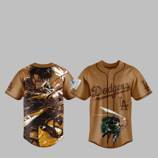 LA Dodgers Attach On Titan Jersey 2025